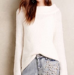 Anthro MOTH funnel/mock turtle neck alpaca sweater